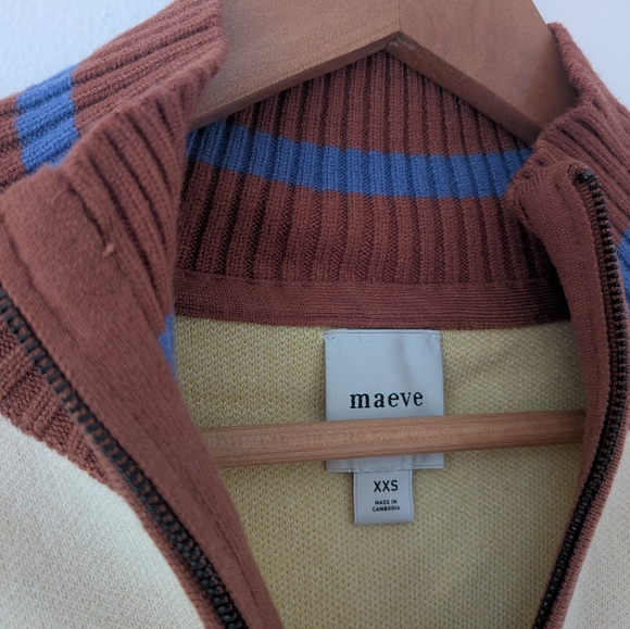 Anthropologie Maeve The Montana Mock Zip Sweater - Picture 3 of 11